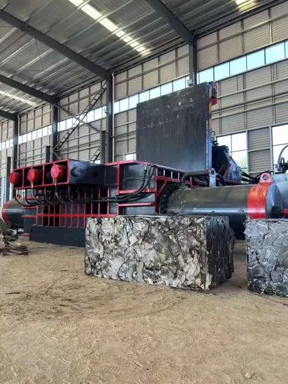 Scrap Metal Baling Press Hydraulic Baler Machine Metal Compress Recycling Metal Recovery Steel Mill Aluminum Can Compactor Press Shearing Machine
